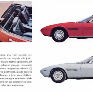 1971 Maserati Ghibli Spyder brochure