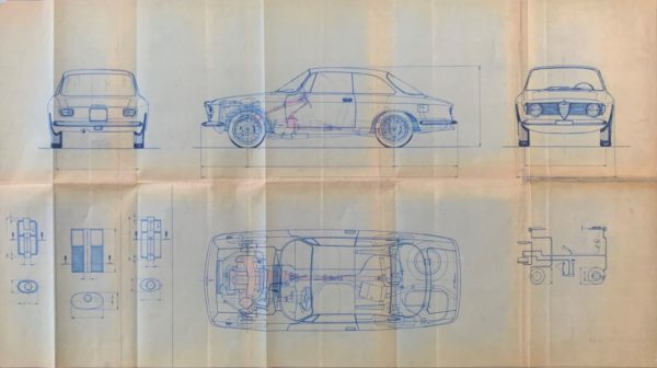 1965 Alfa Romeo GT 1300 Jr blueprint