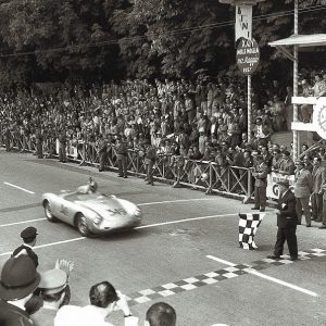 1957 Porsche Mille Miglia celebration poster