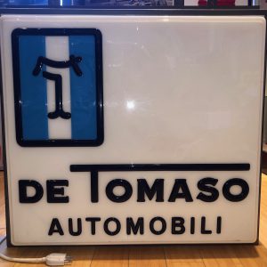 1970s De Tomaso illuminated dealer sign