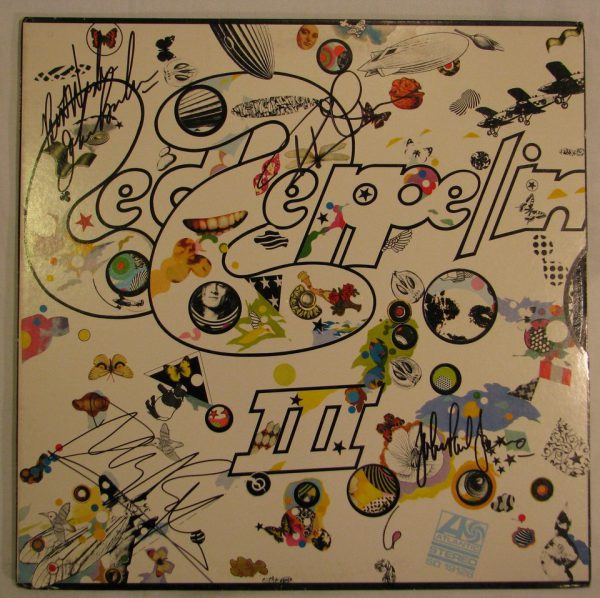 1970 Led Zeppelin III signed album