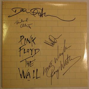1982 Pink Floyd The Wall signed album