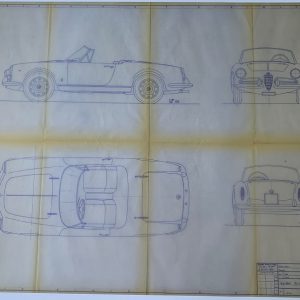 1955 Alfa Romeo Giulietta Spider blueprint