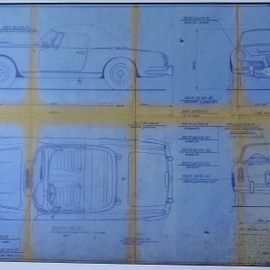 1962 Alfa Romeo 2600 Spider USA version blueprint