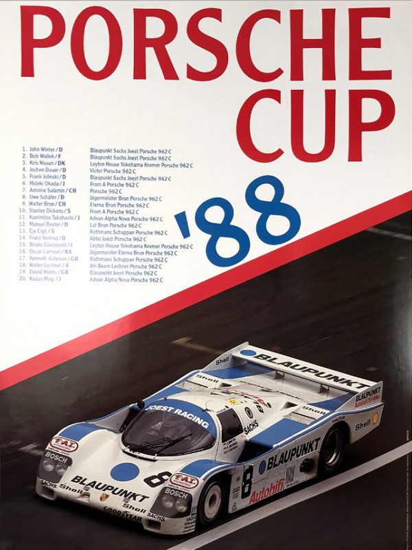1988 Porsche Porsche Cup poster