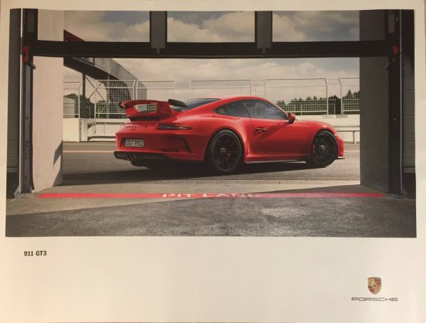 2017 Porsche 911 GT3 showroom poster