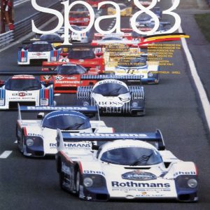 1983 Porsche Factory poster 1000KM of Spa
