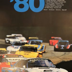 1980 Porsche Factory IMSA championship poster