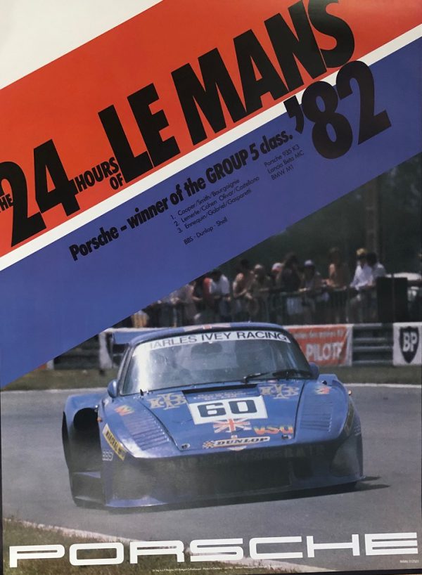 1982 Porsche Factory Le Mans Group 5 poster
