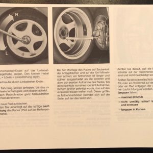 1987 Porsche 959 owner's manual