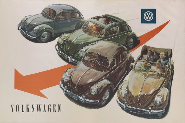 1958 VW Beetle dealer poster