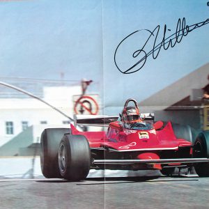 1980 Gilles Villeneuve signed poster