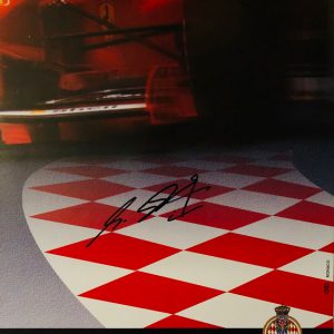 1998 Monaco GP original poster signed by Schumacher