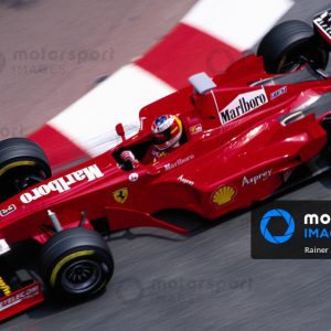 1998 Monaco GP original poster signed by Schumacher