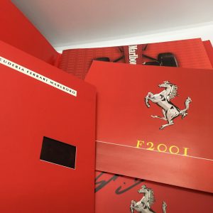 2001 Ferrari F2001 press kit - signed by Schumacher