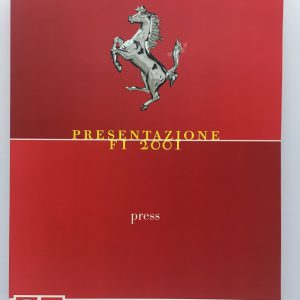 2001 Ferrari F2001 press kit - signed