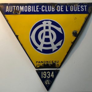 1934 Le Mans paddock sign