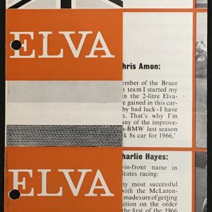 1966 McLaren Elva brochure