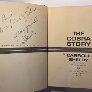 1965 The Cobra Story book – first edition signed by Carroll