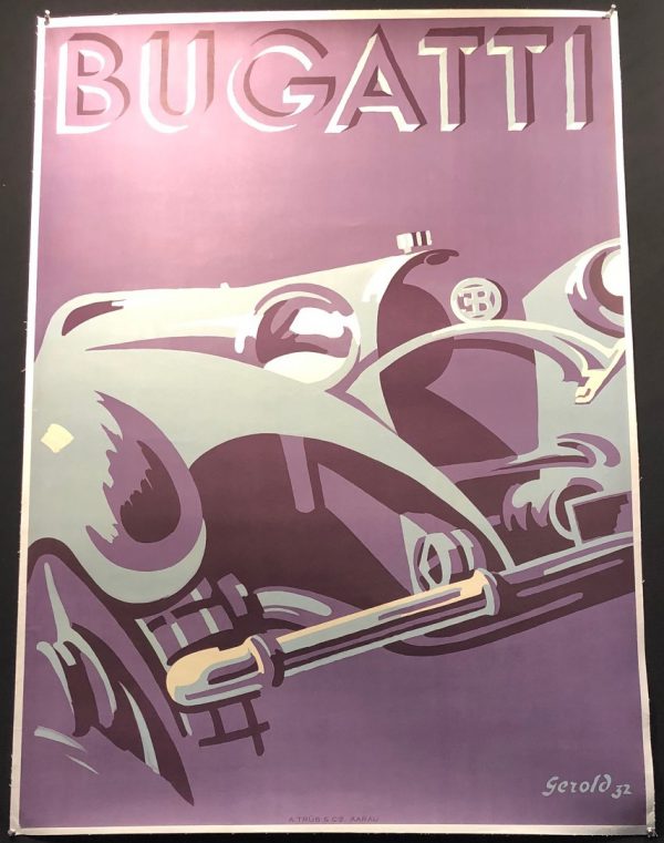 1993 Louis Vuitton Ad Poster - Classic Bugatti