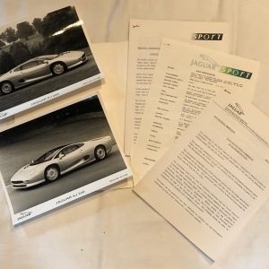 1991 Jaguar XJ 220 press pack/brochure