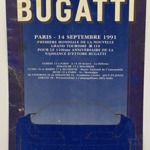 1991 Bugatti EB110 launch poster