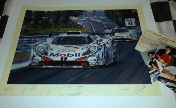 Porsche 911 GTI-98 Le Mans Motor Sport Racing Car Art Print 