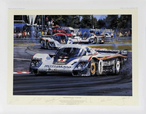 1982 - Porsche Domination - signed print