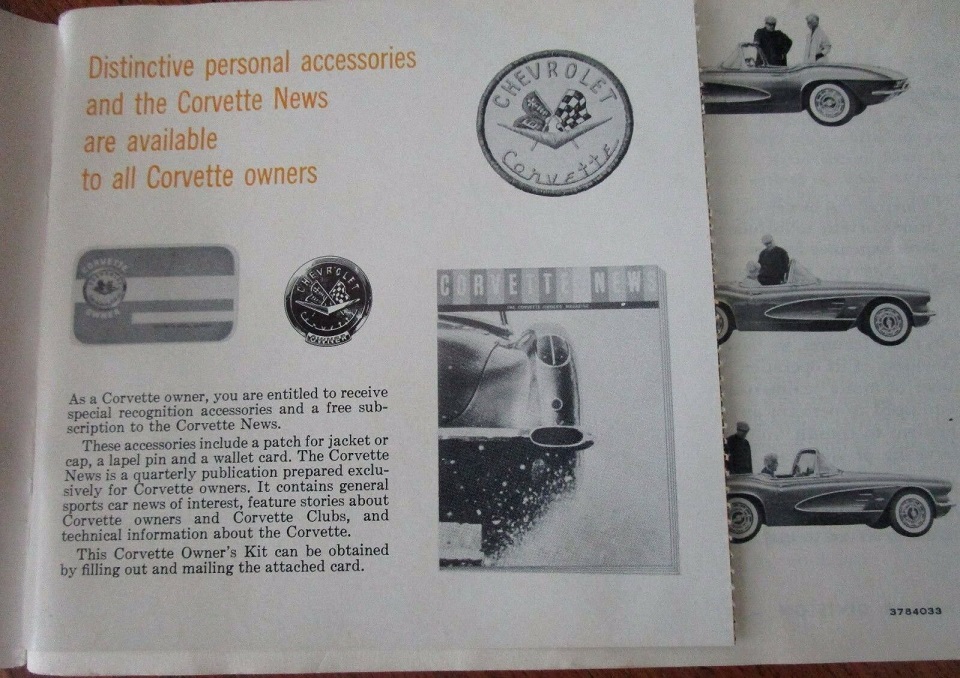1991 CORVETTE OWNERS MANUAL PDF visual data 6