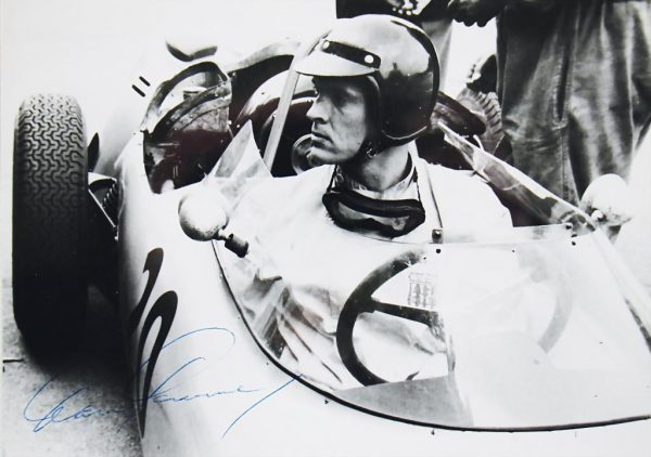 1961 Porsche Dan Gurney signed photo