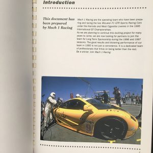 1996-97 Team Mach One Racing 1996 & 1997 Sponsorship Proposal