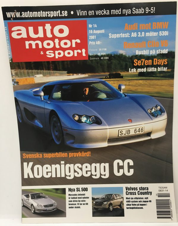 2001 Koenigsegg CC Auto Motor Und Sport article