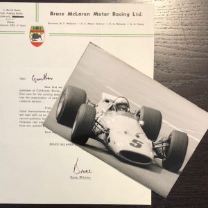 1968 Bruce McLaren personal letter signed