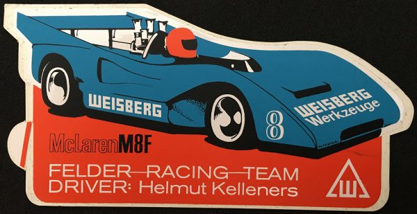 1972 McLaren M8F Felder Racing Team sticker