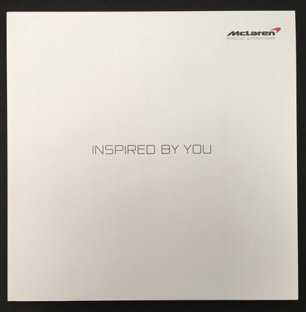 2015 McLaren MSO brochure 'Inspired By You'