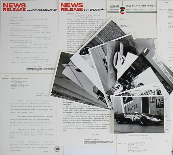 1966-71 McLaren Racing document assortment