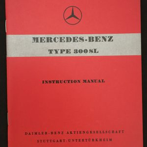 1955 Mercedes 300SL Gullwing manual - reprint