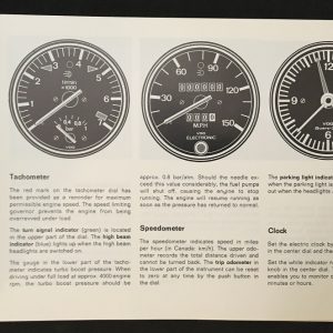 1979 Porsche 911 Turbo Owner's Manual
