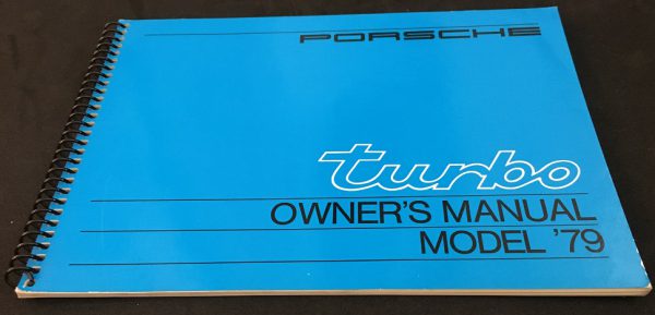 1979 Porsche 911 Turbo Owner's Manual