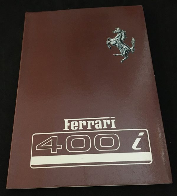 1985 Ferrari 400i Owner's Manual