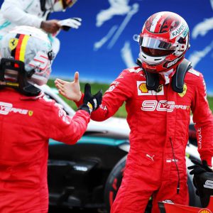 2019 Charles Leclerc Official Signed Ferrari replica helmet - Spa