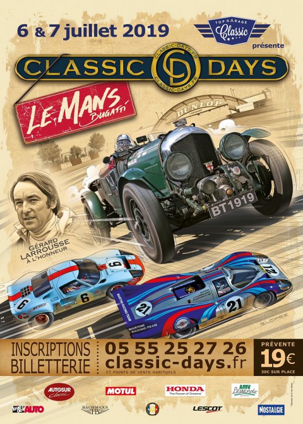 2019 Bentley Le Mans Classic poster