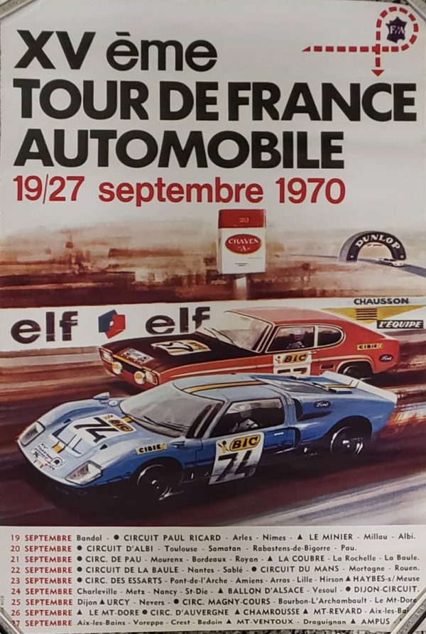 1970 Tour de France event poster