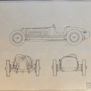 1920s-1950s Maserati chassis prints