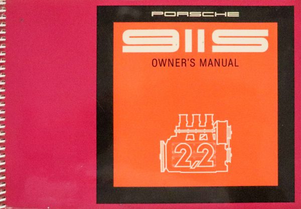 1971 Porsche 911S owner's manual