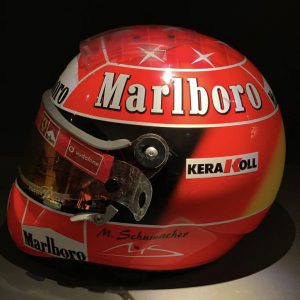2002 Michael Schumacher Ferrari race win helmet