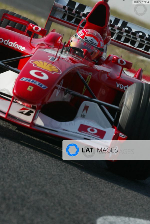 Collector Studio - Fine Automotive Memorabilia - 2002 Michael Schumacher  Ferrari race win helmet
