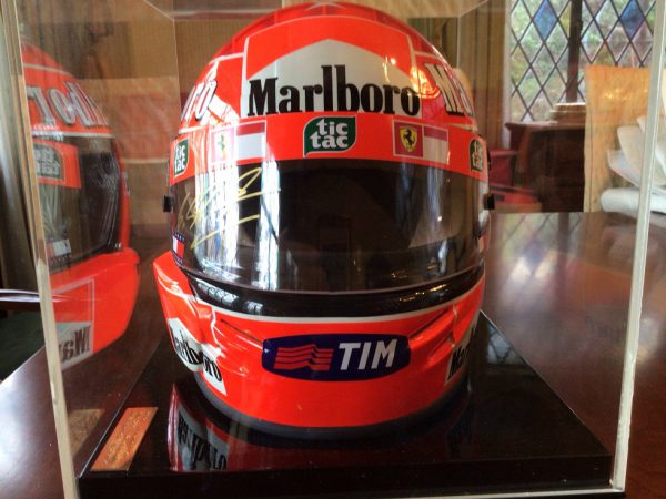 2000 Ferrari Michael Schumacher Official Bell replica helmet signed