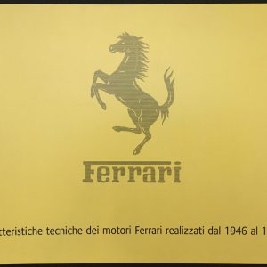1985 Ferrari Engine Technical Characteristics book (1946-1985)