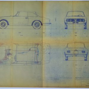 1966 Alfa Romeo Giulia Sprint GTV 1750 blueprint